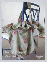 Linen tote fleur